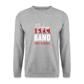 Saison de sport de bande de Marching TShirt comme un sport - Sweat-shirt Unisexe - gris chiné - Devant - Alina (178cm) & Michal (187cm)
