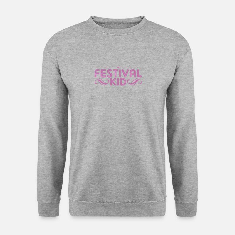 Festival Kind - Unisex Pullover - Weißgrau meliert