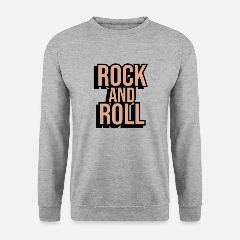 Rock and roll design - Unisex Sweatshirt - salt & pepper