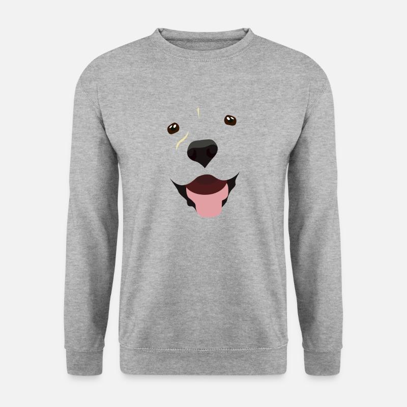 (Labrador Face) - Unisex Sweatshirt - salt & pepper