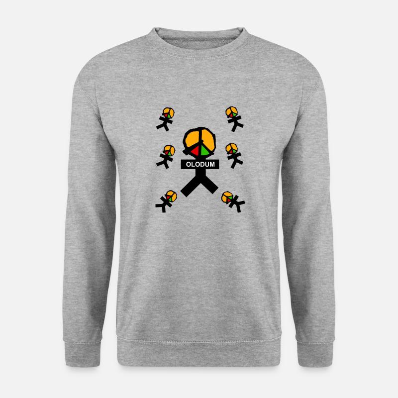 OLODUM Samba - Unisex Pullover - Weißgrau meliert