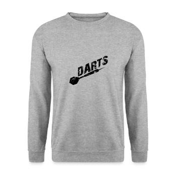jeu de fléchettes - Sweat-shirt Unisexe - gris chiné - Devant - Alina (178cm) & Michal (187cm)