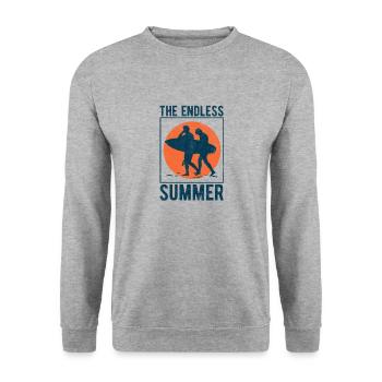 Endless Summer - Unisex Sweatshirt - salt & pepper - Front - Alina (178cm) & Michal (187cm)
