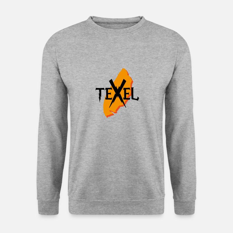 Texel - Unisex Pullover - Weißgrau meliert