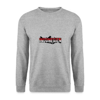 Indonesia - Unisex Sweatshirt - salt & pepper - Front - Alina (178cm) & Michal (187cm)