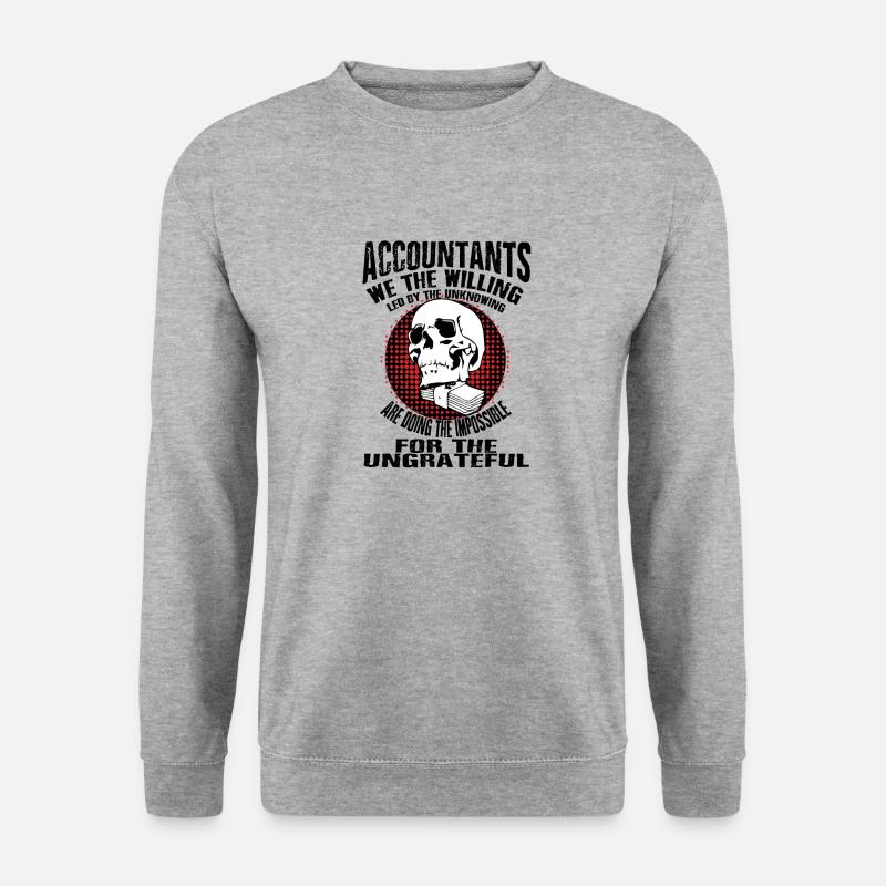 Buchhalter, Accountant - Unisex Pullover - Weißgrau meliert