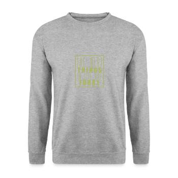 Vie furry - Sweat-shirt Unisexe - gris chiné - Devant - Alina (178cm) & Michal (187cm)