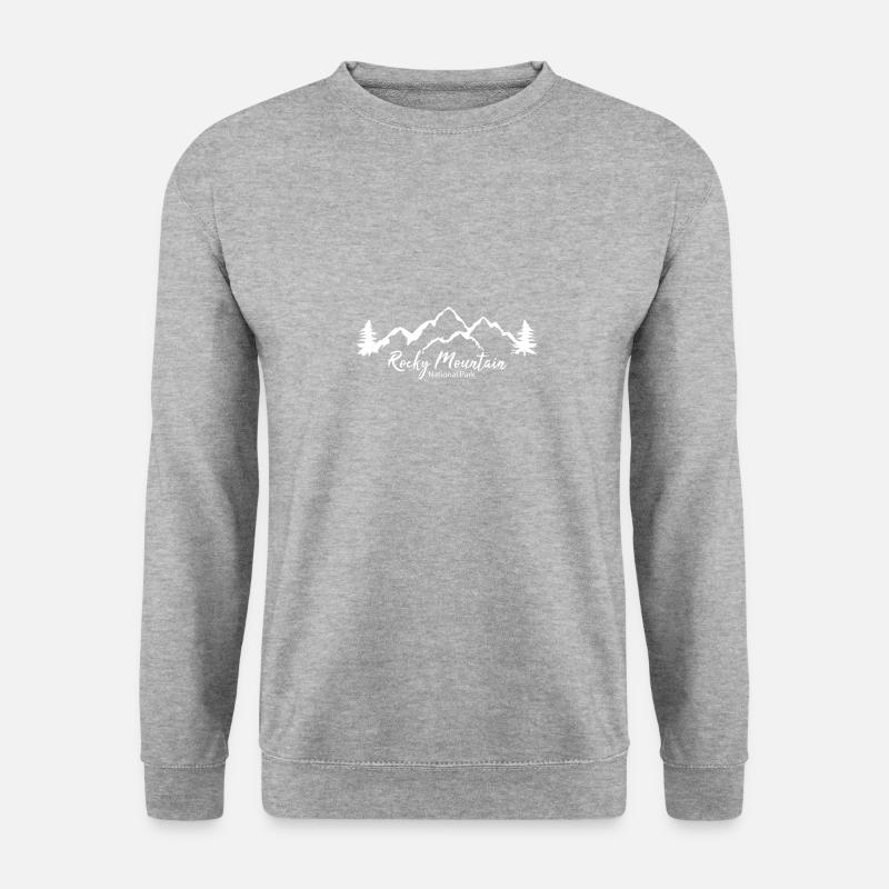 Rocky Mountain National Park - Unisex Pullover - Weißgrau meliert
