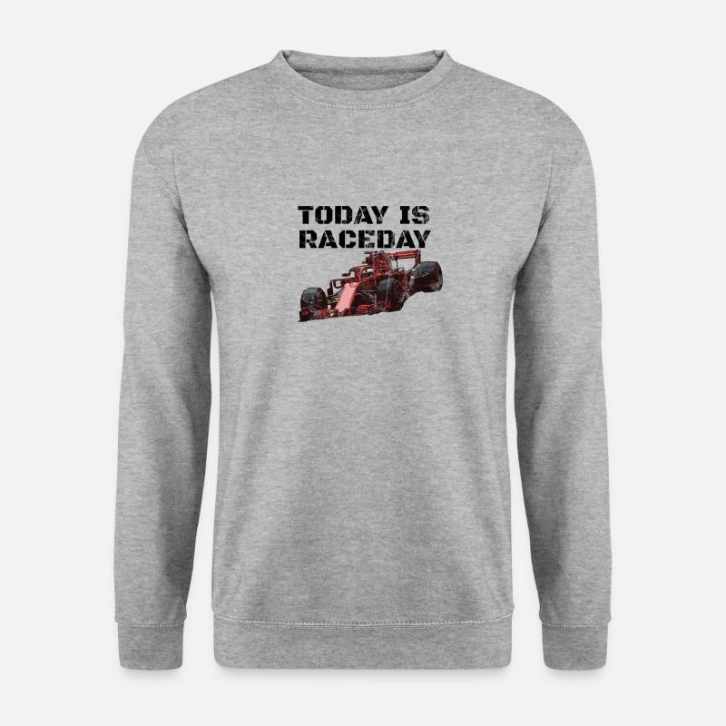 Rennwagen - Unisex Pullover - Weißgrau meliert