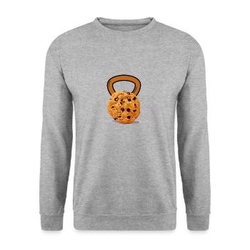 Kettlebell Training - Unisex Sweatshirt - salt & pepper - Front - Alina (178cm) & Michal (187cm)