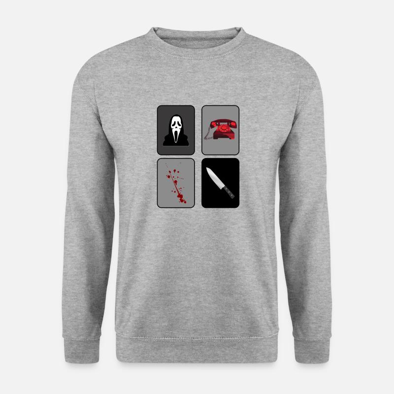 Scream - Unisex Pullover - Weißgrau meliert