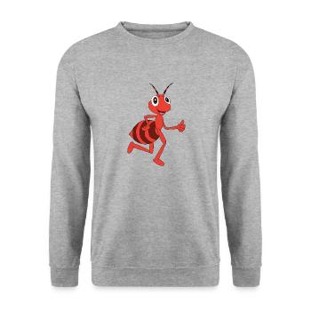 Fourmi de dessin animé - Sweat-shirt Unisexe - gris chiné - Devant - Alina (178cm) & Michal (187cm)