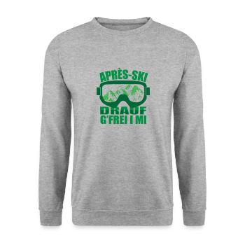 Apres-ski - Unisex Sweatshirt - salt & pepper - Front - Alina (178cm) & Michal (187cm)