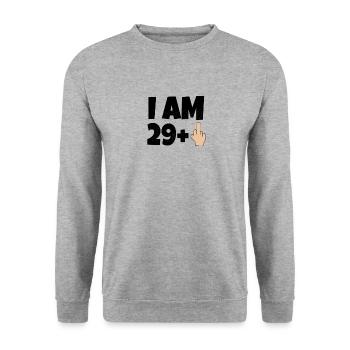 I am 30 years old Funny gift - Unisex Sweatshirt - salt & pepper - Front - Alina (178cm) & Michal (187cm)