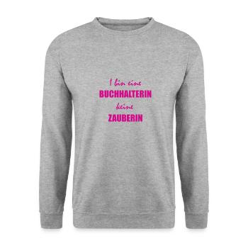Comptable - Sweat-shirt Unisexe - gris chiné - Devant - Alina (178cm) & Michal (187cm)