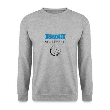 Beach volley - Sweat-shirt Unisexe - gris chiné - Devant - Alina (178cm) & Michal (187cm)