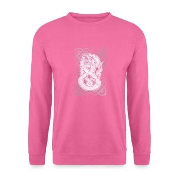 Celtique Moyen-Âge Dragon Serpent Cadeau - Sweat-shirt Unisexe - rose - Devant