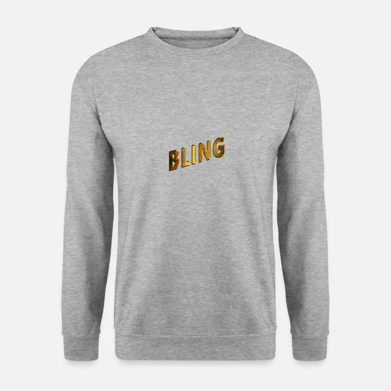 Bling1 - Unisex Pullover - Weißgrau meliert