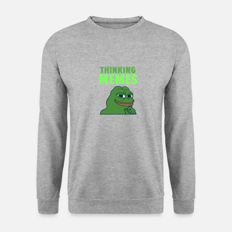 memes - Unisextröja - vitgråmelerad