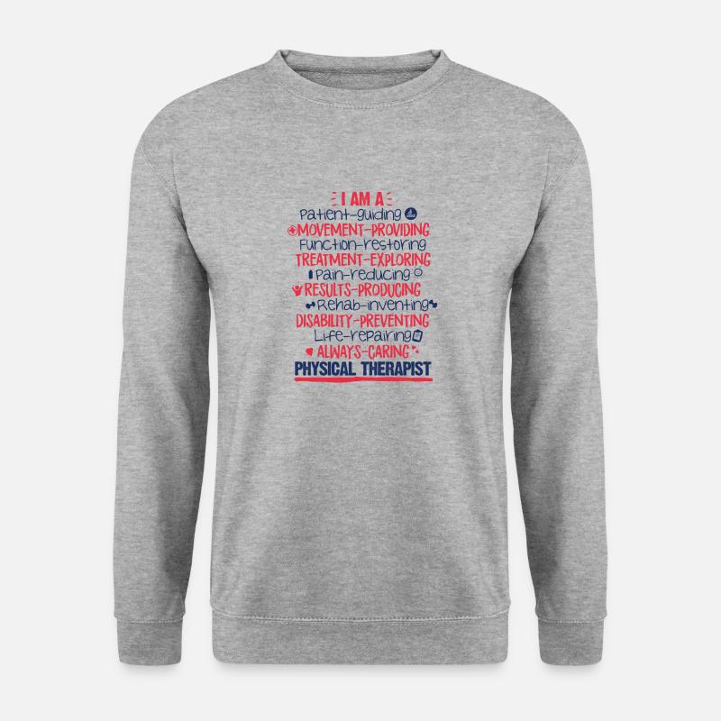 Physiotherapeut Physiotherapie Fango Geschenk - Unisex Pullover - Weißgrau meliert