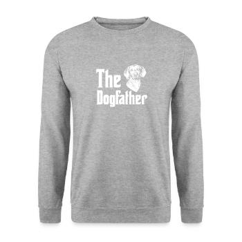 Vizsla Le cadeau dogfather pour hommes garçons - Sweat-shirt Unisexe - gris chiné - Devant - Alina (178cm) & Michal (187cm)