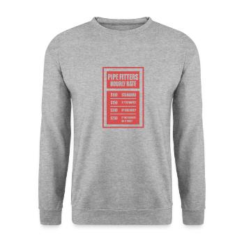 Tuyaux Monteurs De Tuyaux - Sweat-shirt Unisexe - gris chiné - Devant - Alina (178cm) & Michal (187cm)