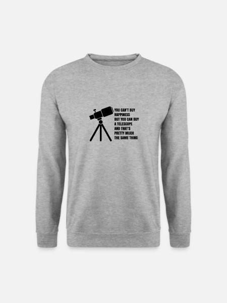 Lustiger Spruch Astronomie und Raumfahrt - Unisex Pullover - Weißgrau meliert
