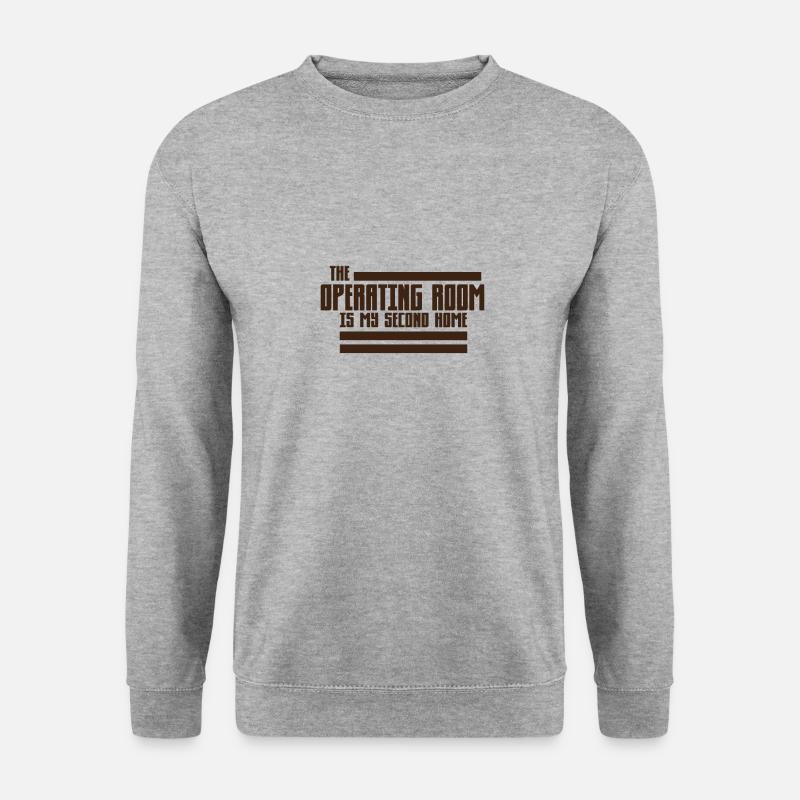 Plastische Chirurgie - Unisex Pullover - Weißgrau meliert
