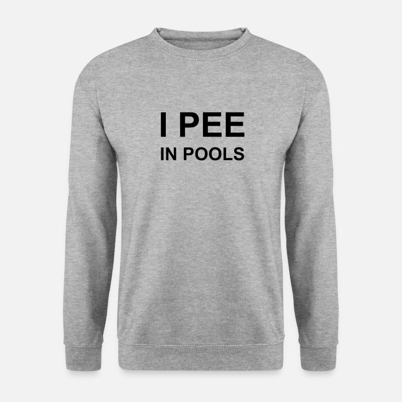 i pee in pools black - Unisex Sweatshirt - salt & pepper
