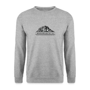 Wendelstein - Unisex Pullover - Weißgrau meliert - Vorne - Alina (178cm) & Michal (187cm)