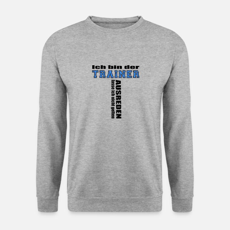 cooles Trainer Trainerin Sporttrainer Geschenk - Unisex Pullover - Weißgrau meliert