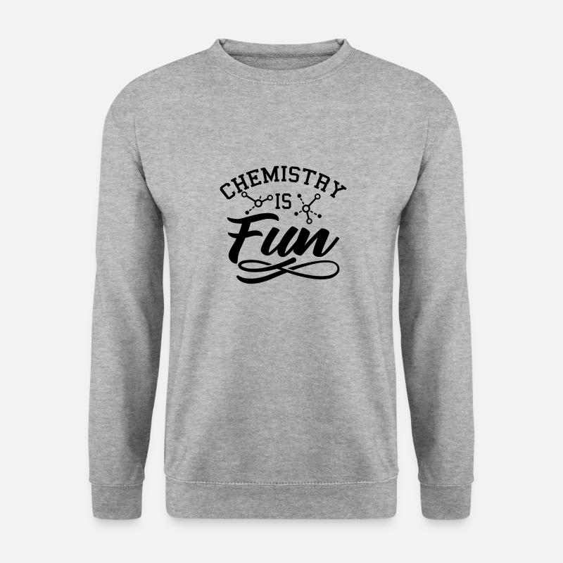 Chemie - Unisex Pullover - Weißgrau meliert