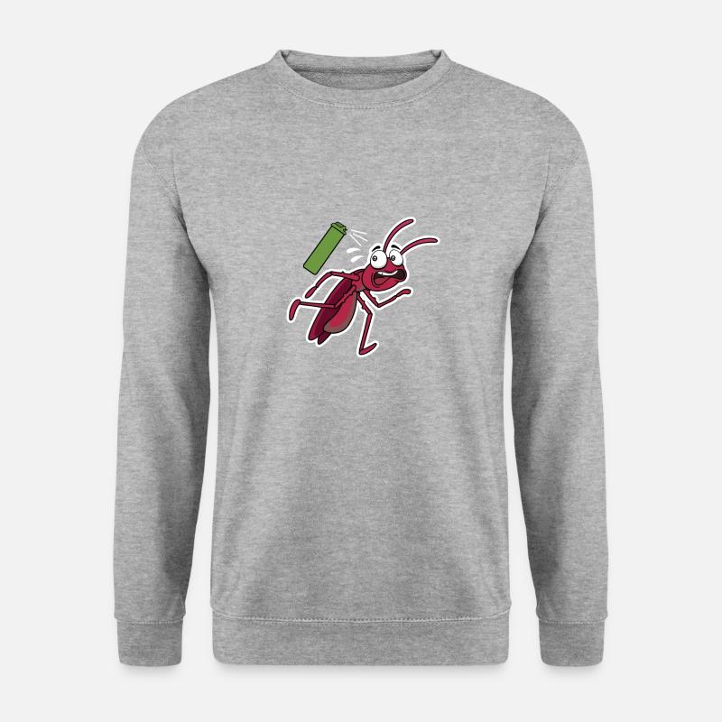 Cockroach cockroach Exterminator comic vermin - Unisex Sweatshirt - salt & pepper