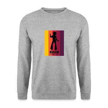 Disko - Unisex Pullover - Weißgrau meliert - Vorne - Alina (178cm) & Michal (187cm)
