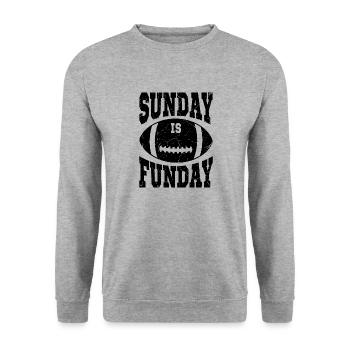 Football américain - Sweat-shirt Unisexe - gris chiné - Devant - Alina (178cm) & Michal (187cm)