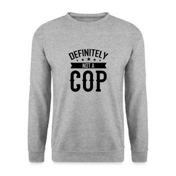 ACAB police - Unisex Sweatshirt - salt & pepper - Front - Alina (178cm) & Michal (187cm)