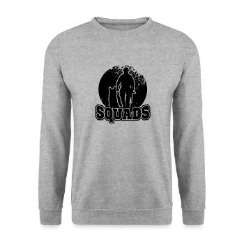 Police - Sweat-shirt Unisexe - gris chiné - Devant - Alina (178cm) & Michal (187cm)