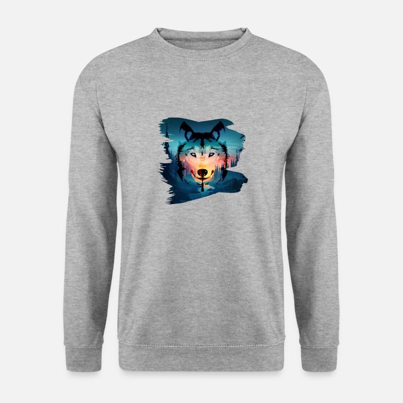 wolf - Unisex Sweatshirt - salt & pepper