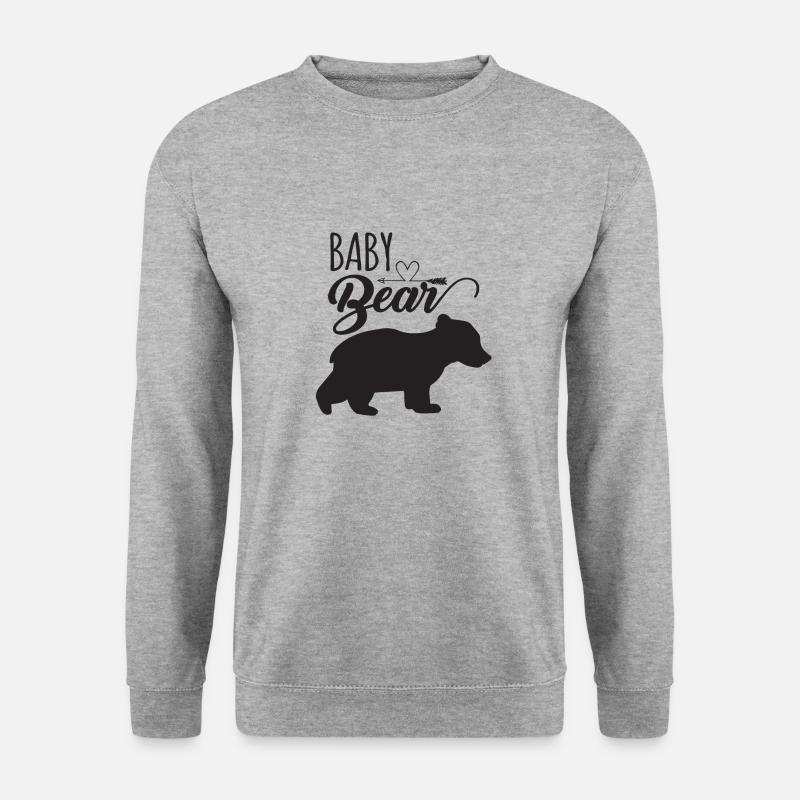 Baby bear - Unisex Pullover - Weißgrau meliert
