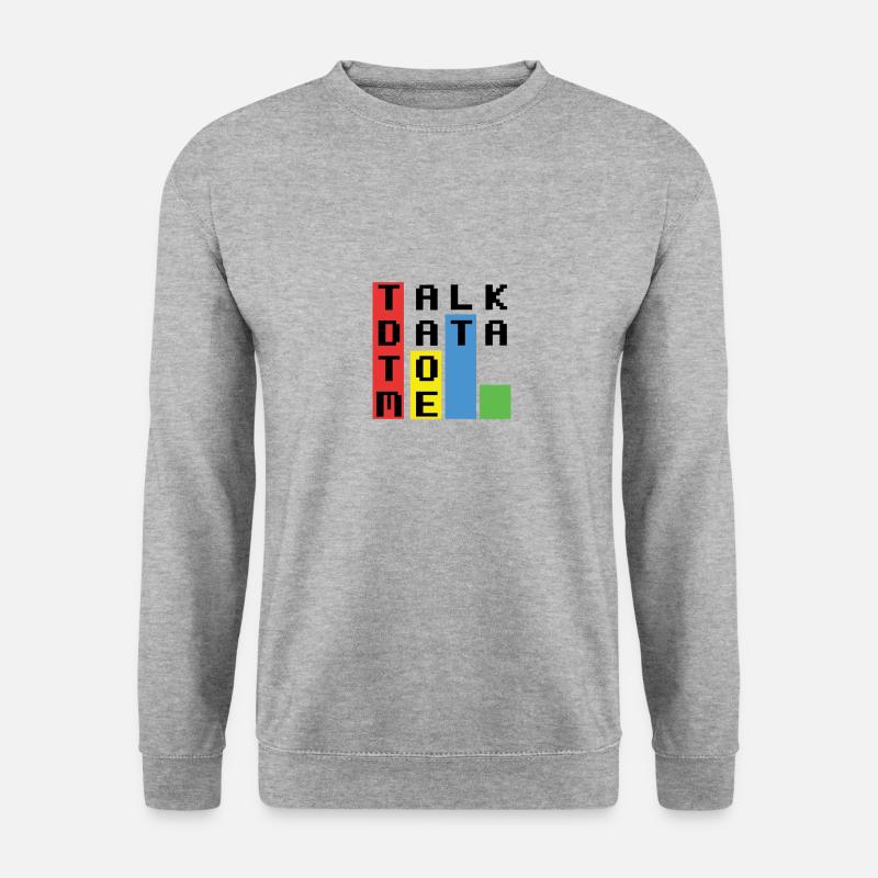 Talk Data To Me - Unisex Sweatshirt - salt & pepper