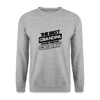 Grandpa grandpa sayings - Unisex Sweatshirt - salt & pepper - Front - Alina (178cm) & Michal (187cm)
