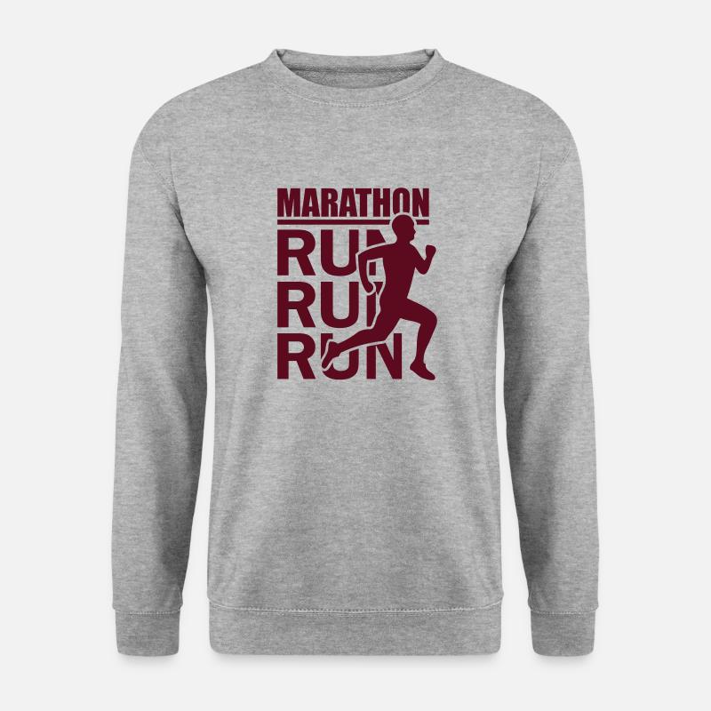 Marathon (Run) - Unisex Sweatshirt - salt & pepper