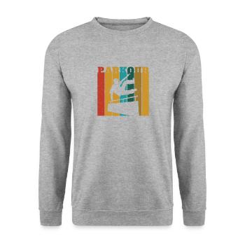 Parkour - Sweat-shirt Unisexe - gris chiné - Devant - Alina (178cm) & Michal (187cm)