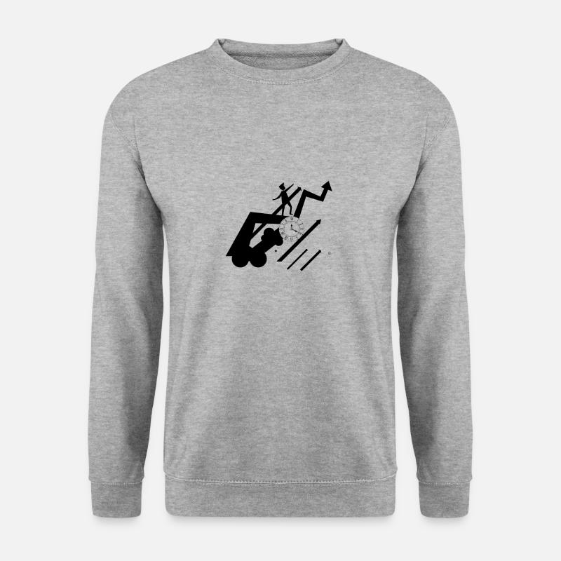 Back to the Future - Unisex Pullover - Weißgrau meliert