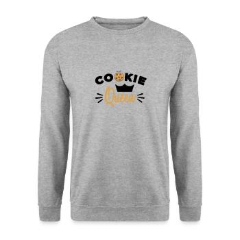 Cookie queen - Unisex Sweatshirt - salt & pepper - Front - Alina (178cm) & Michal (187cm)