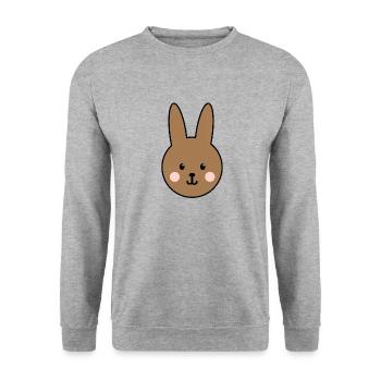 Hare - Unisex Sweatshirt - salt & pepper - Front - Alina (178cm) & Michal (187cm)