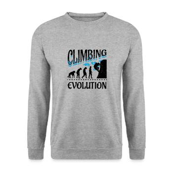 Evolution Climbing Climbing Mountaineering Mountaineering - Unisex Sweatshirt - salt & pepper - Front - Alina (178cm) & Michal (187cm)