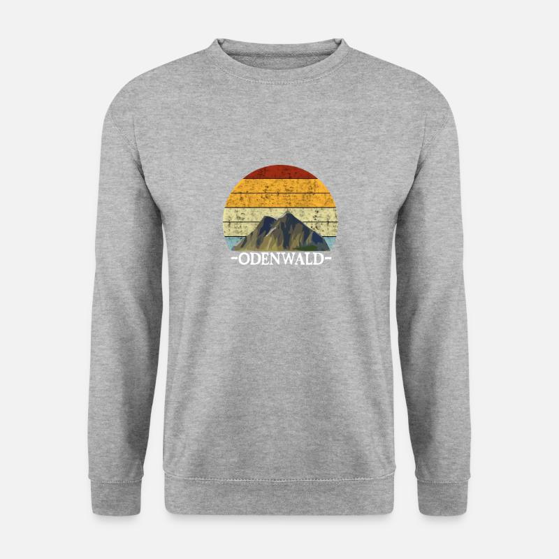 Odenwälder Odenwald Geschenk - Unisex Pullover - Weißgrau meliert