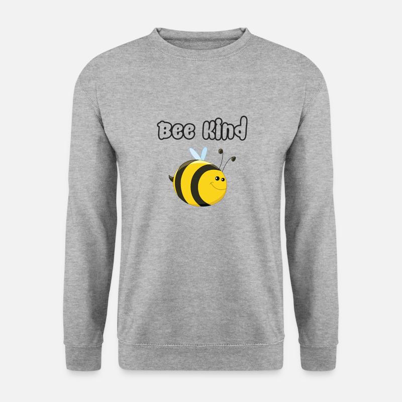 Bee Kind - Unisex Pullover - Weißgrau meliert