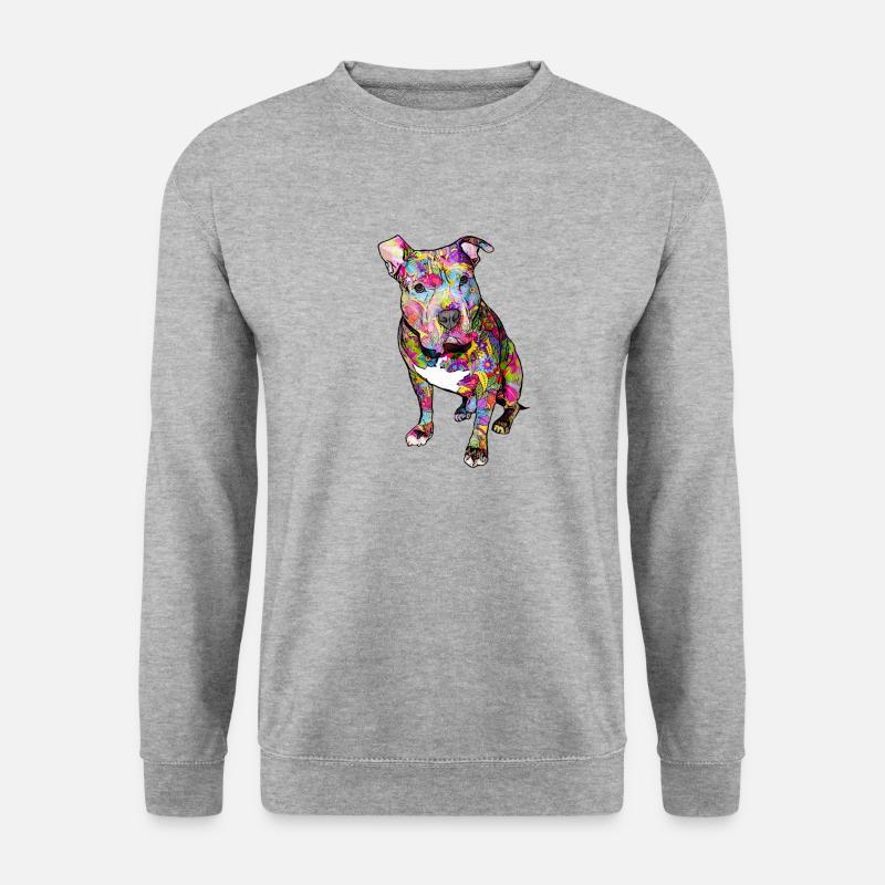 Pitbull Hippie - Unisex Sweatshirt - salt & pepper